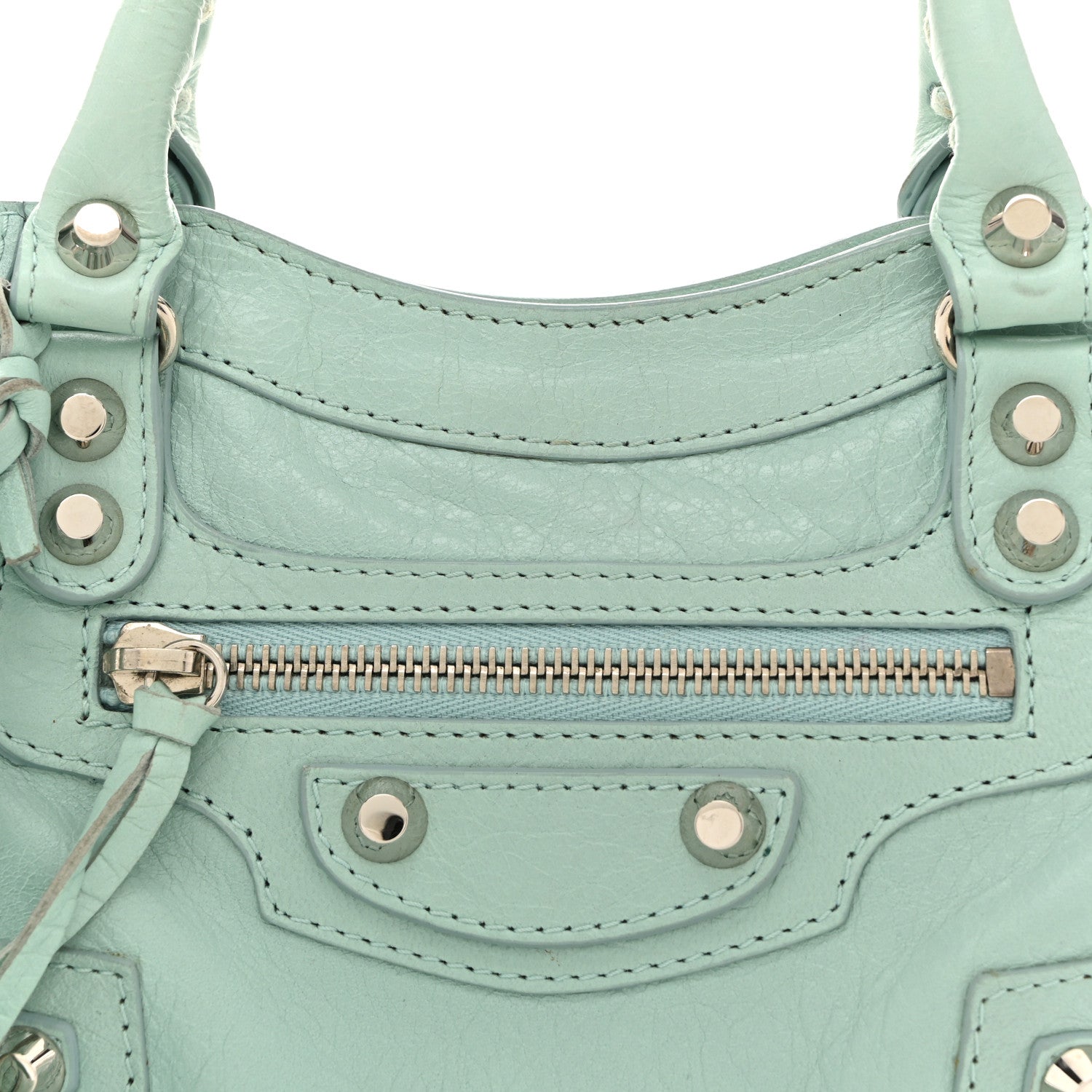 Balenciaga Agneau Classic Silver Hardware Mini City Maldives 9 of 14
