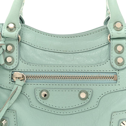 Balenciaga Agneau Classic Silver Hardware Mini City Maldives 9 of 14