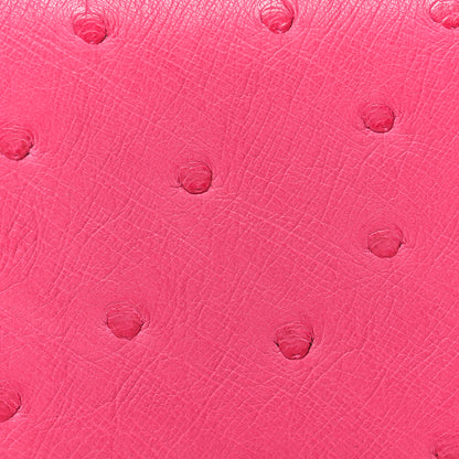 Hermes Ostrich Calvi Rose Tyrien 10 of 10