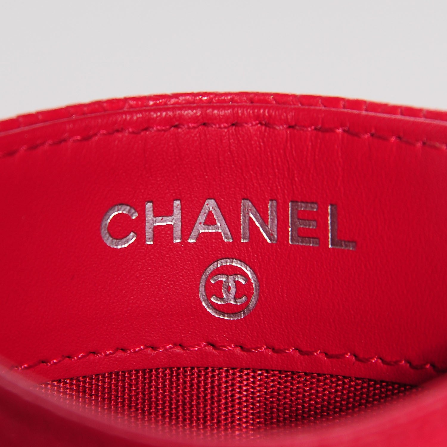 Chanel Caviar Timeless CC Card Holder Red 6 of 8