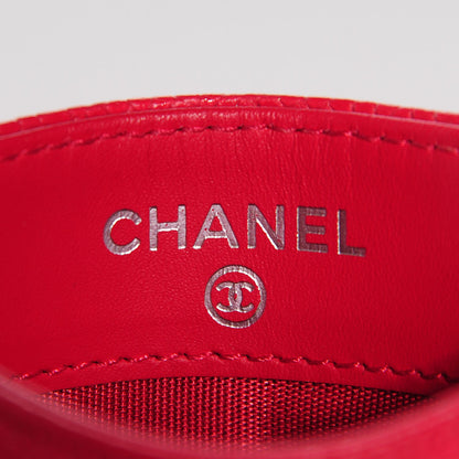 Chanel Caviar Timeless CC Card Holder Red 6 of 8