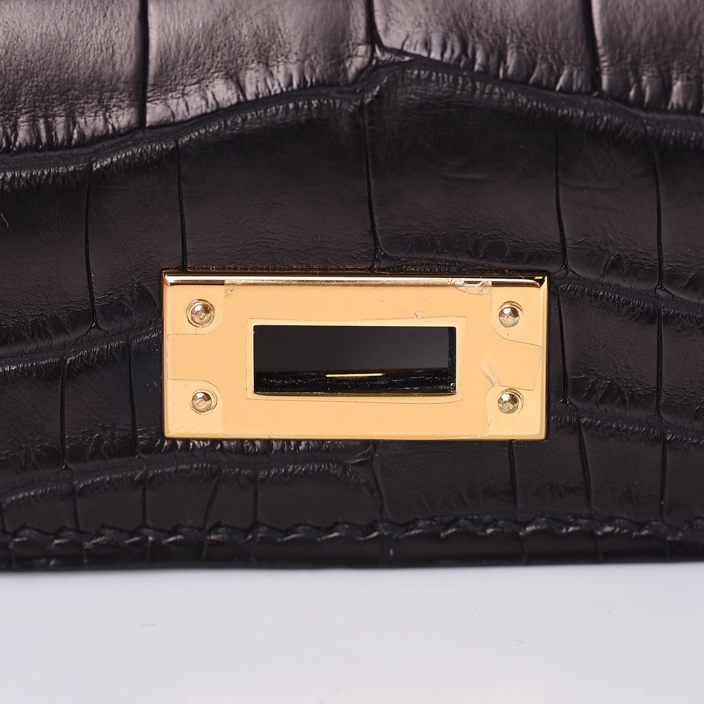 Matte Alligator Mini Kelly Sellier 20 Black