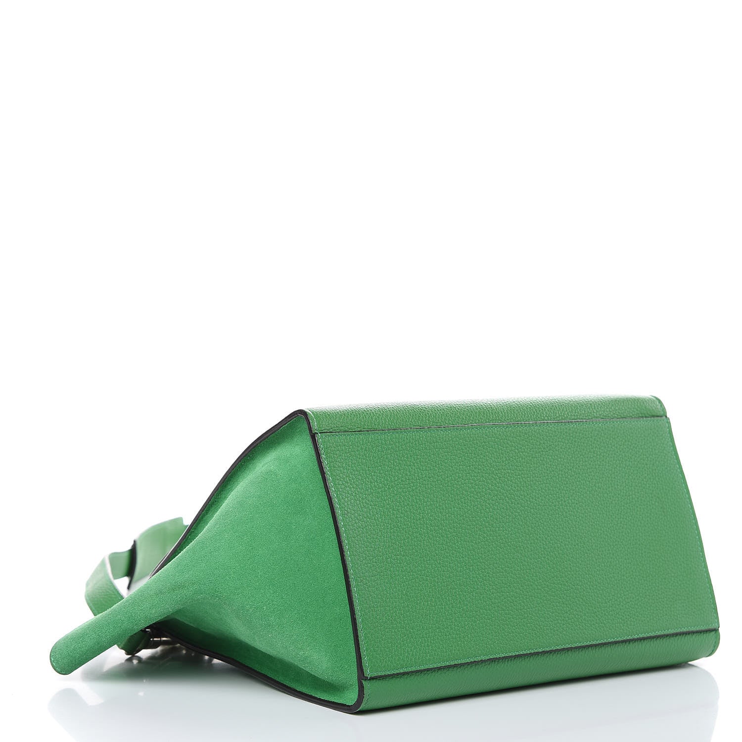 Celine Drummed Calfskin Suede Small Trapeze Mint 4 of 15