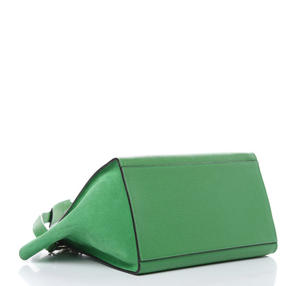 Celine Drummed Calfskin Suede Small Trapeze Mint 4 of 15
