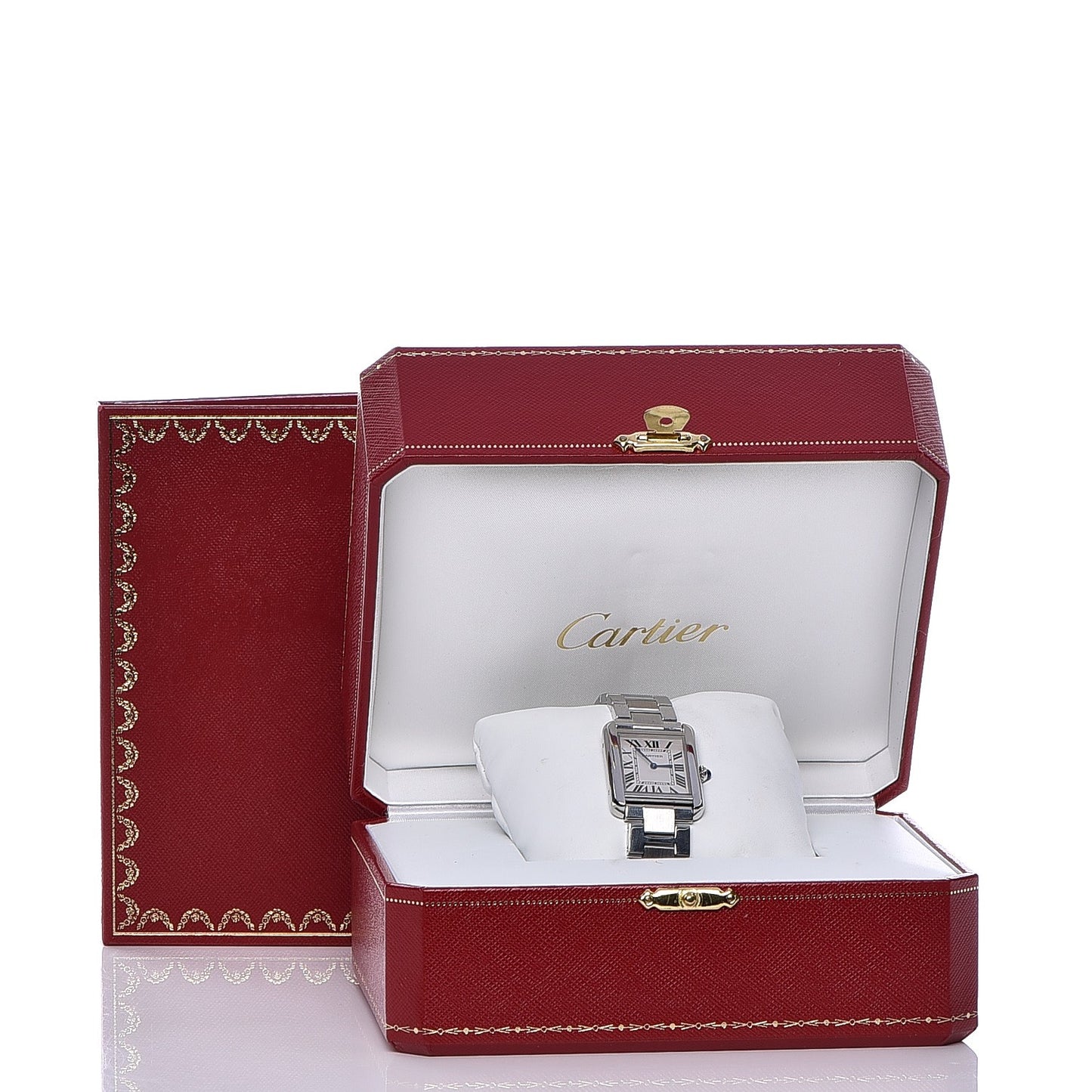 Stainless Steel 24mm Tank Solo Quartz Watch