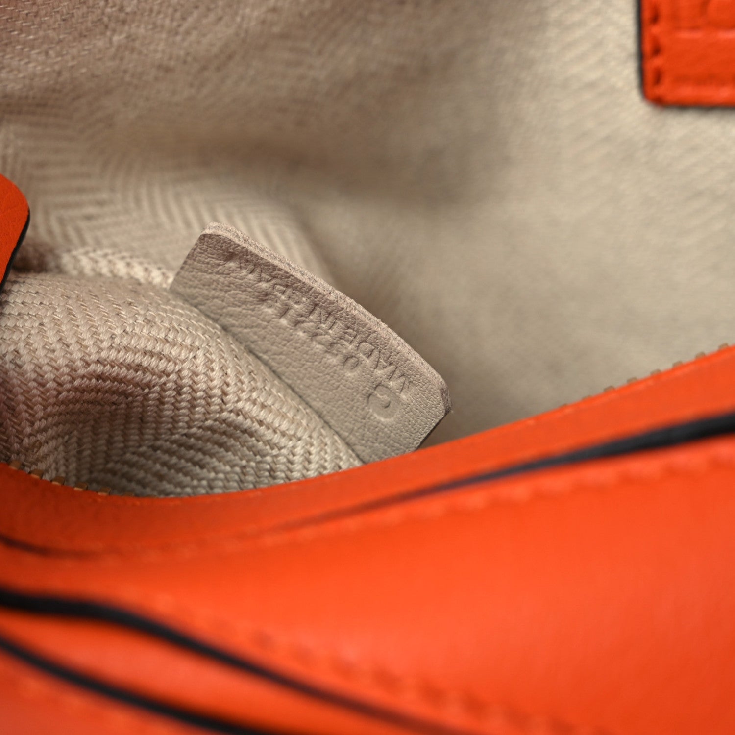 Loewe Calfskin Mini Puzzle Bag Orange 9 of 10