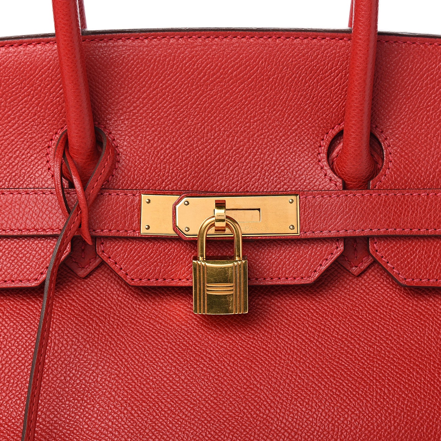 Epsom Birkin 35 Rouge Casaque