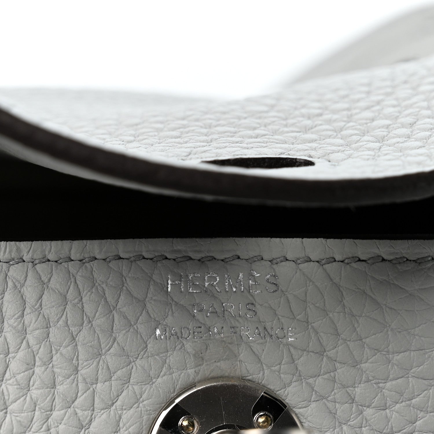 Hermes Taurillon Clemence Mini Lindy 20 Bleu Pale 5 of 9