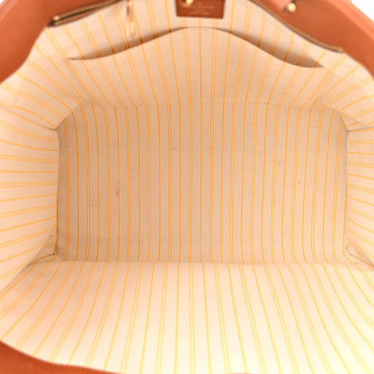 Louis Vuitton Raffia Calfskin Monogram Giant Onthego GM Tan 5 of 11