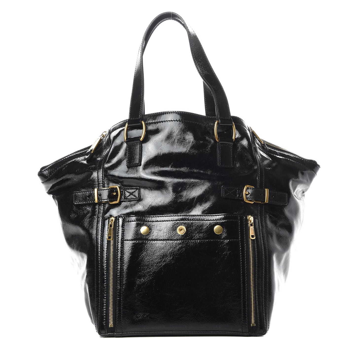 Patent Large Downtown Tote Black