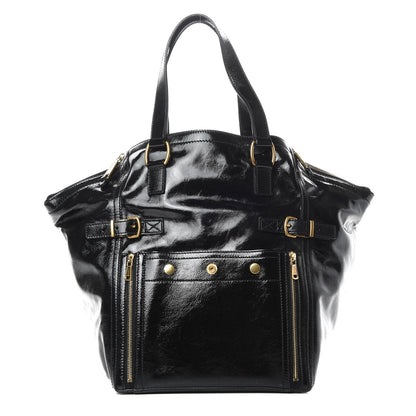 Saint Laurent Patent Large Downtown Tote Black 1 of 13