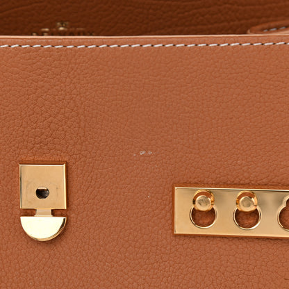 Delvaux Crispy Calfskin Mini Tempete Satchel Vegetal 10 of 10
