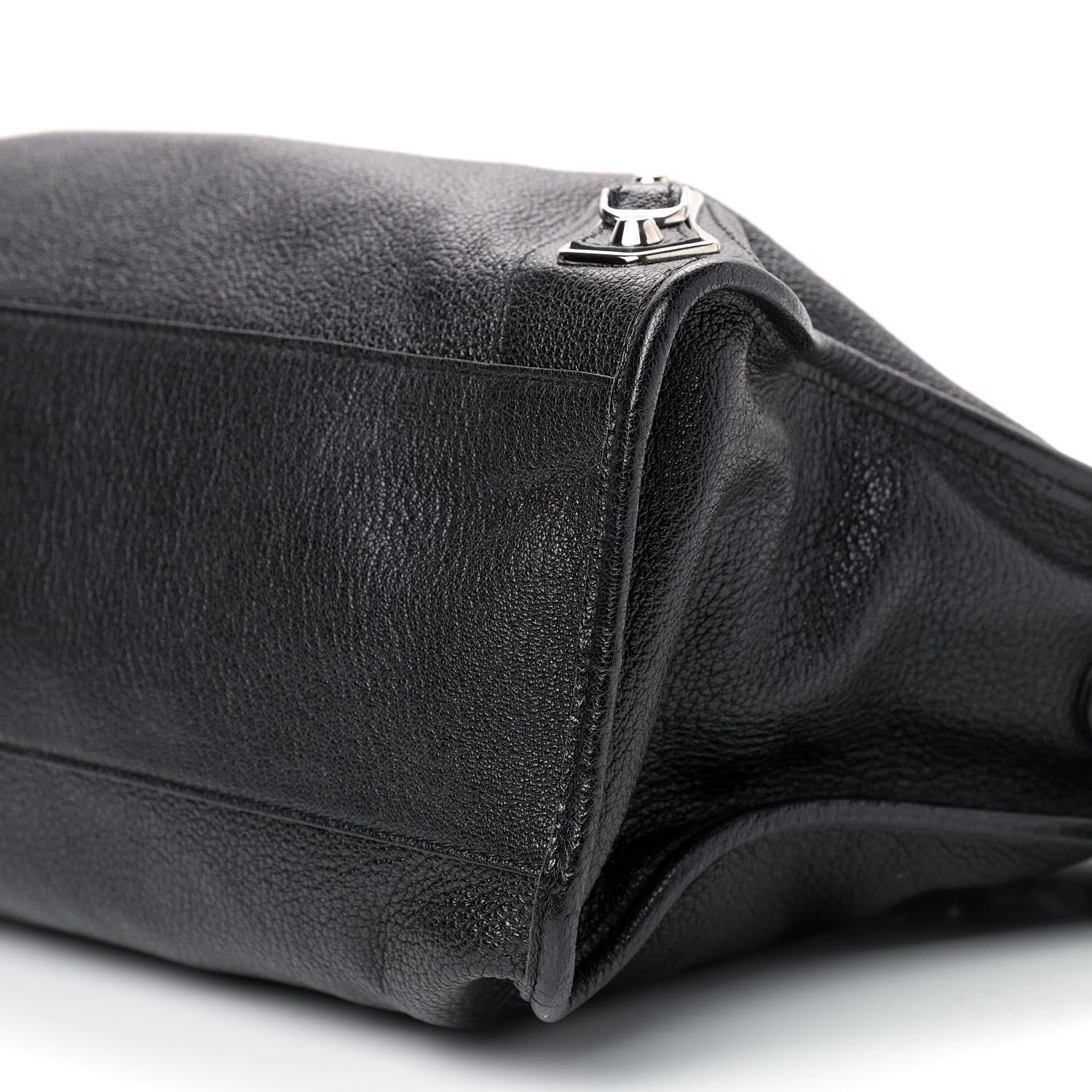 Balenciaga Chevre Silver Metallic Edge Hardware City Black 9 of 9