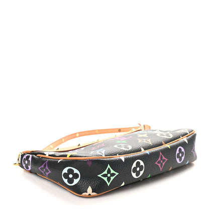 Louis Vuitton Monogram Multicolor Pochette Accessories Black 4 of 11