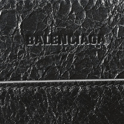 Balenciaga Raffia Woven Le Cagole Panier Tote Bag Black 6 of 9