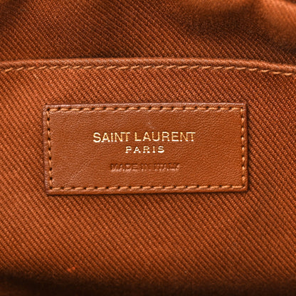 Saint Laurent Raffia Canvas Monogram Lou Camera Bag Beige Brown 6 of 18