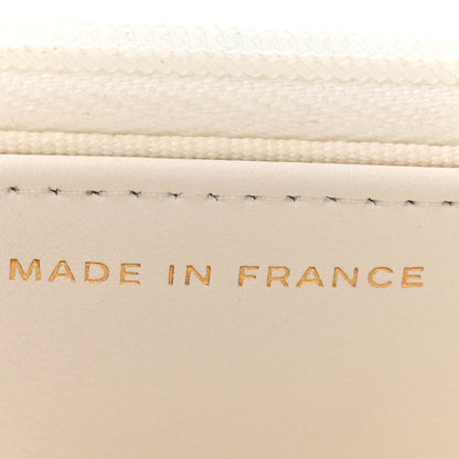 Chanel Caviar Quilted CC Turnlock Wallet On Chain WOC White 7 of 13