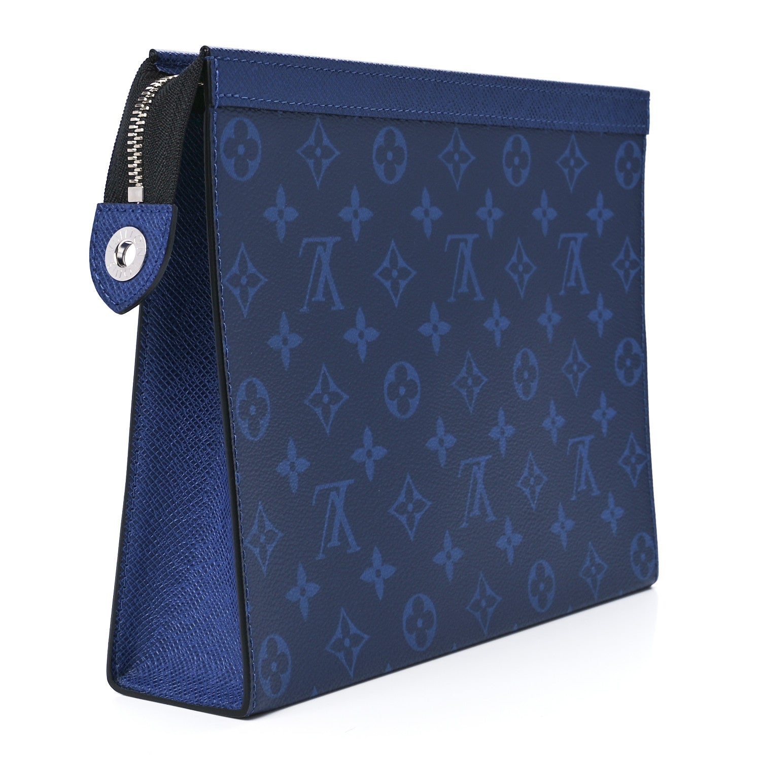 Louis Vuitton Monogram Eclipse Pochette Voyage MM Pacific Blue 3 of 11