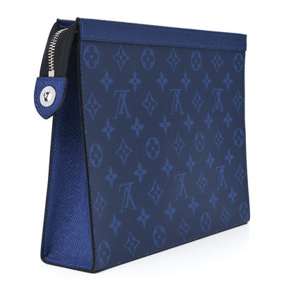 Louis Vuitton Monogram Eclipse Pochette Voyage MM Pacific Blue 3 of 11