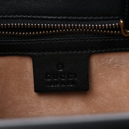 Gucci Calf Hair Leopard Print Shoulder Bag Black 6 of 20