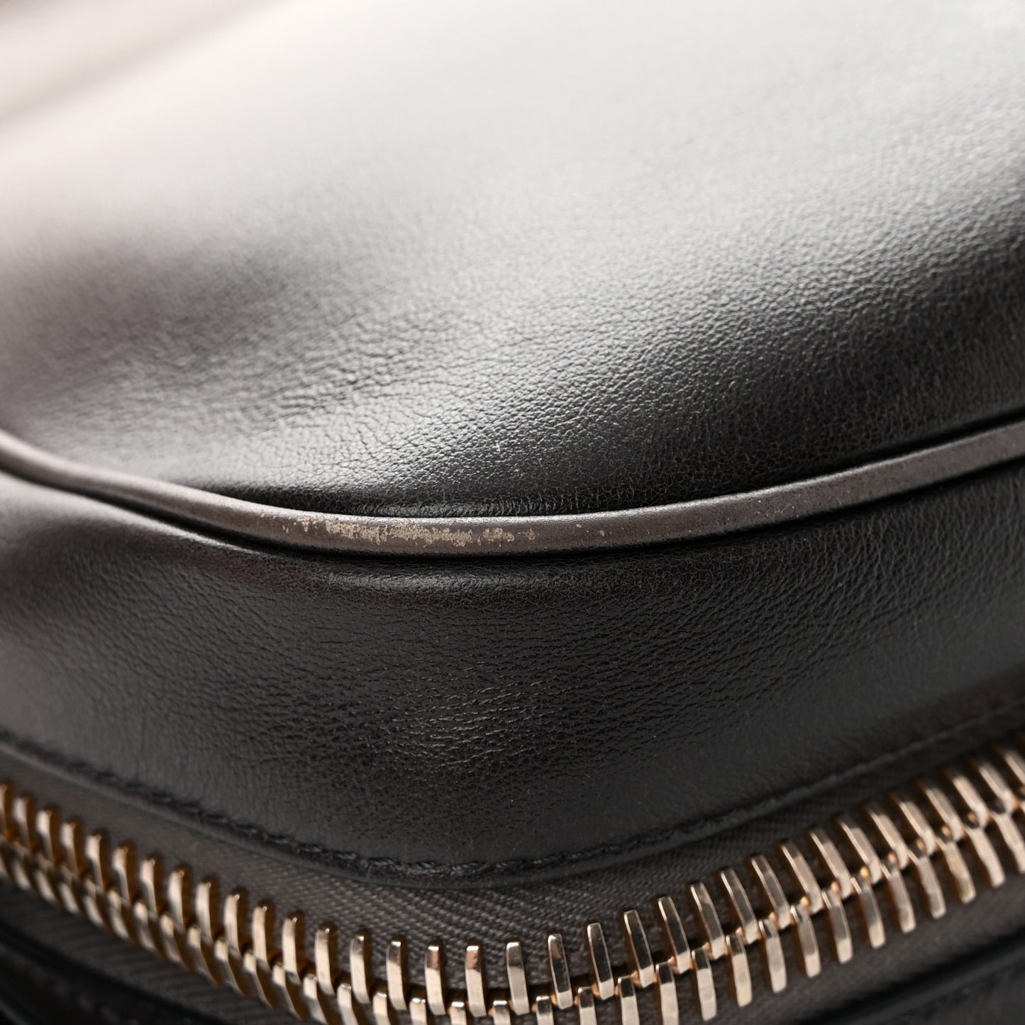 Grained Calfskin Medium Shaded Jennifer Crossbody Bag Brown