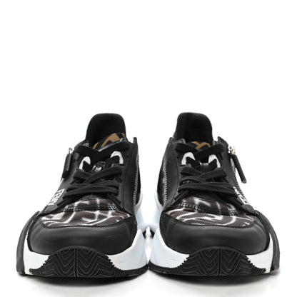 Fendi X SARAH COLEMAN Nylon Lycra FF Vertigo Fendi Flow Low Top Sneakers 40 Black 2 of 7