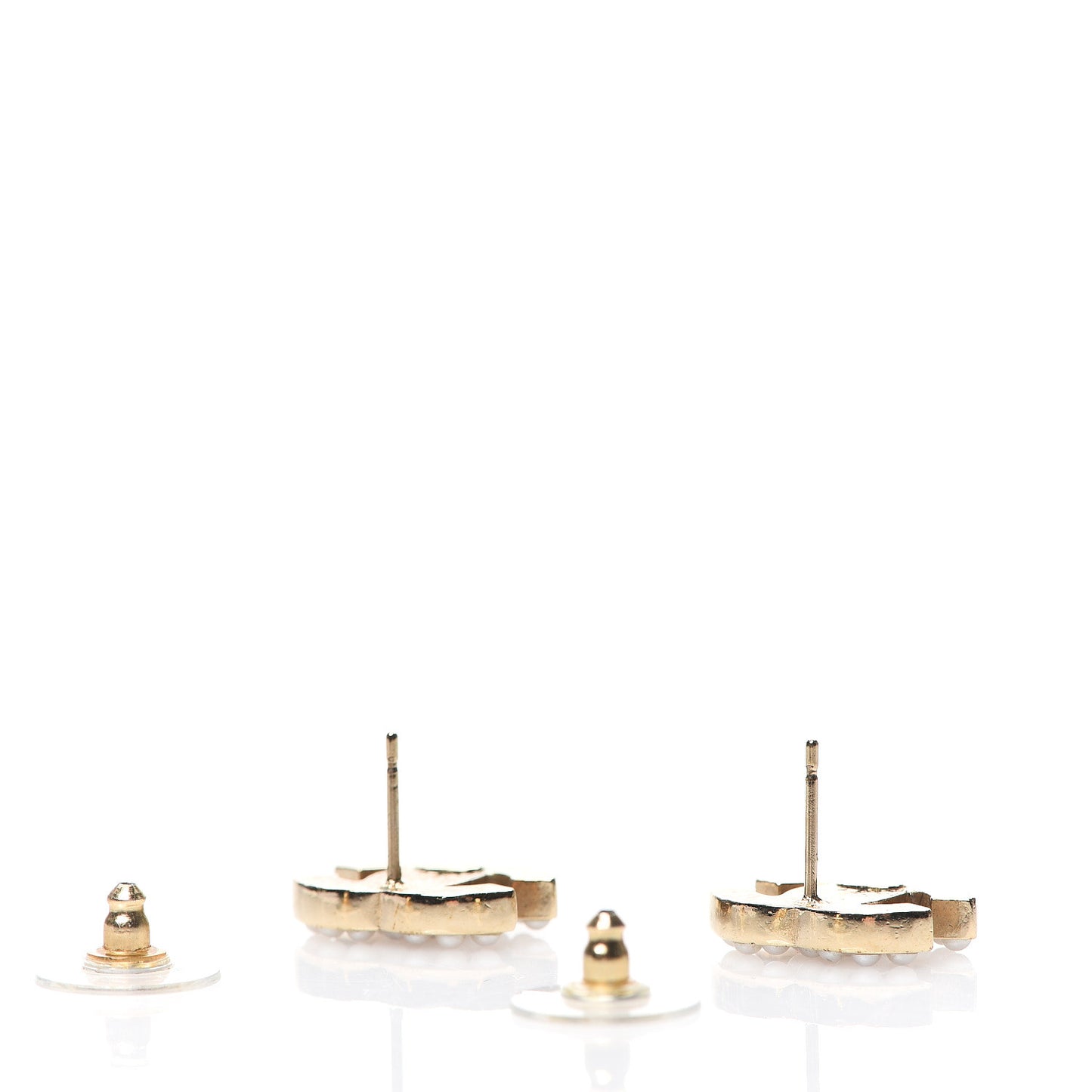 Pearl CC Earrings Gold