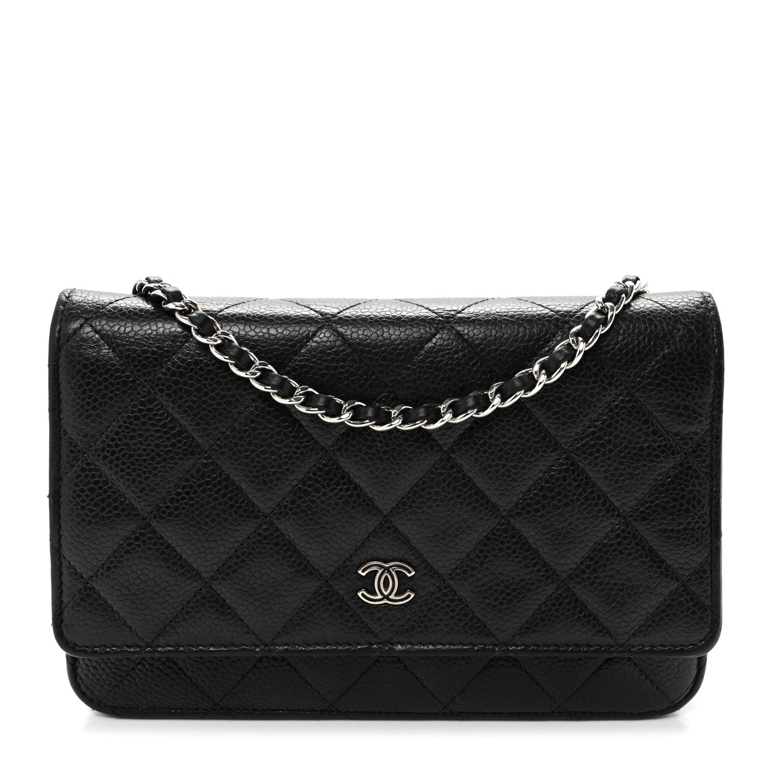 Chanel Caviar Quilted Wallet On Chain WOC Black 1 of 13