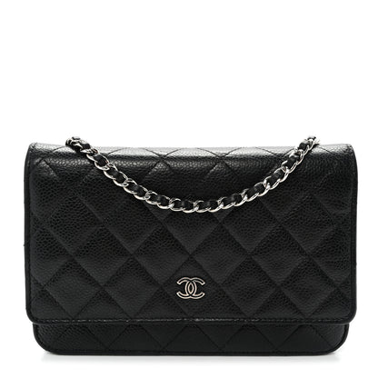 Chanel Caviar Quilted Wallet On Chain WOC Black 1 of 13