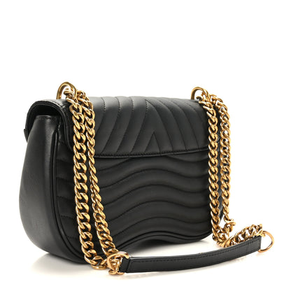 Louis Vuitton Calfskin New Wave Chain MM Black 3 of 8