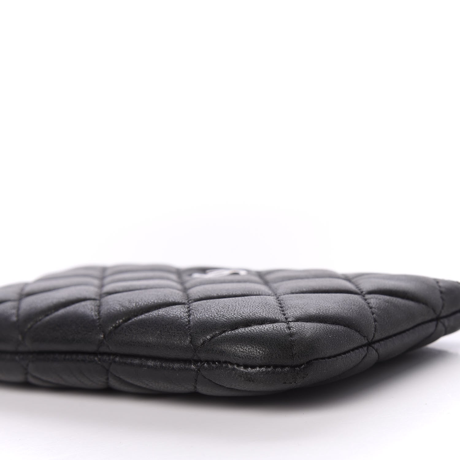 Chanel Lambskin Quilted Small Cosmetic Case Black 9 of 10