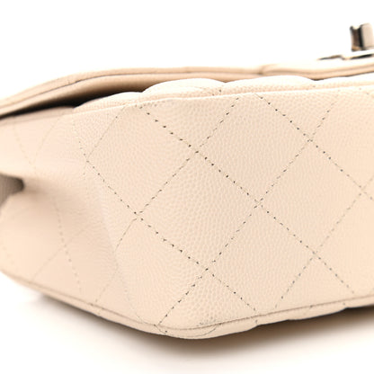 Chanel Caviar Quilted Mini Rectangular Flap Light Beige 9 of 10