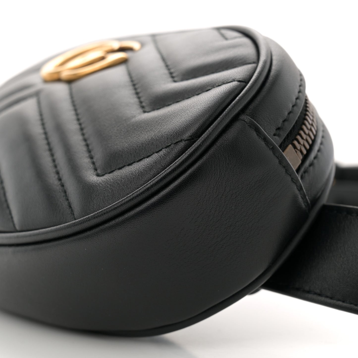 Calfskin Matelasse GG Marmont Belt Bag 85 34 Black