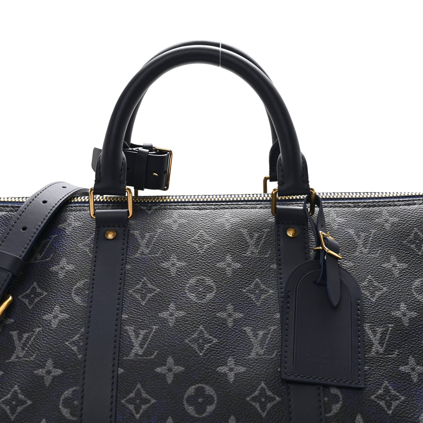 Monogram Bleach Keepall Bandouliere 50 Ink Blue