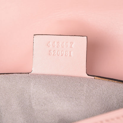 Gucci Calfskin Matelasse Small GG Marmont Shoulder Bag Perfect Pink 7 of 7