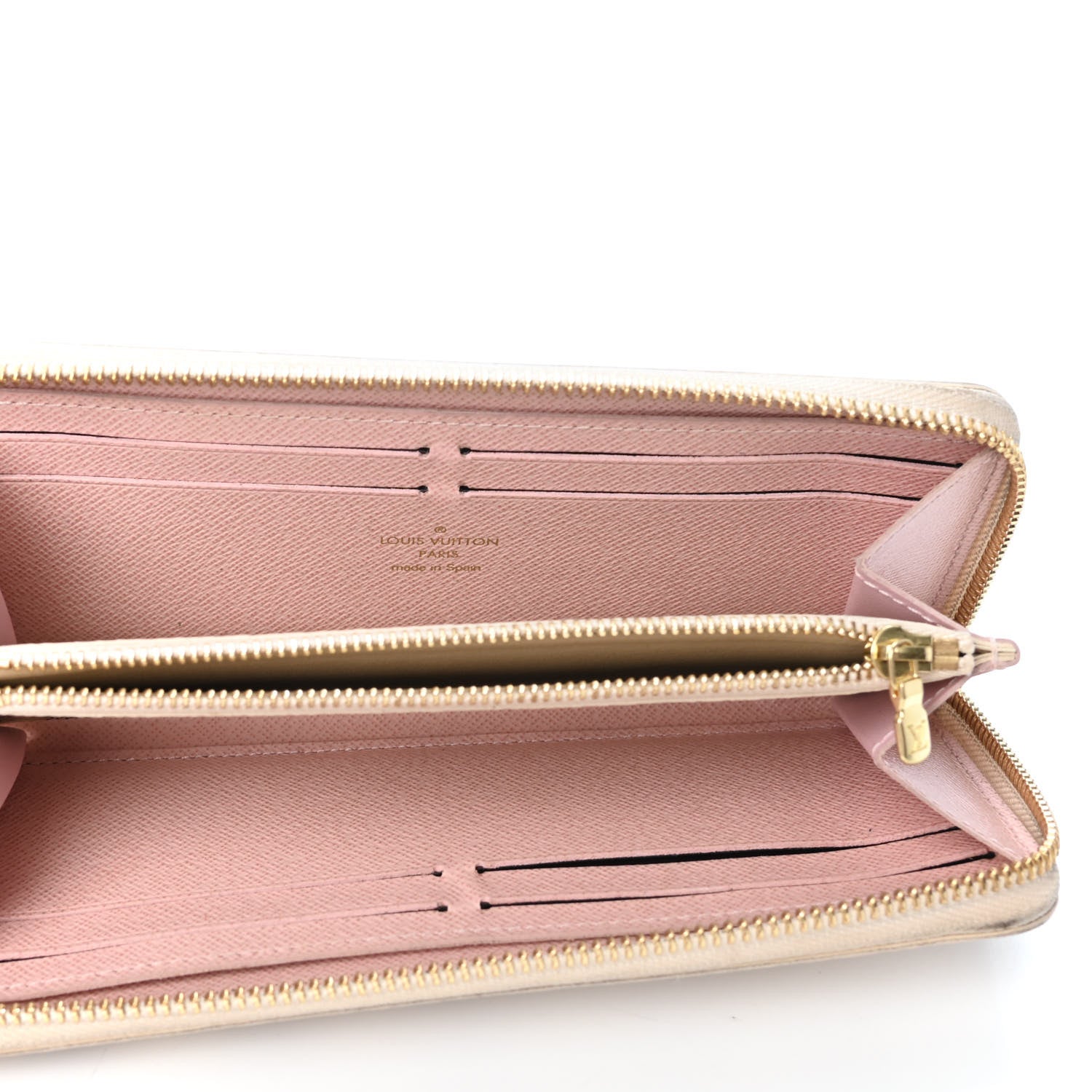 Louis Vuitton Damier Azur Clemence Wallet Rose Ballerine 5 of 5