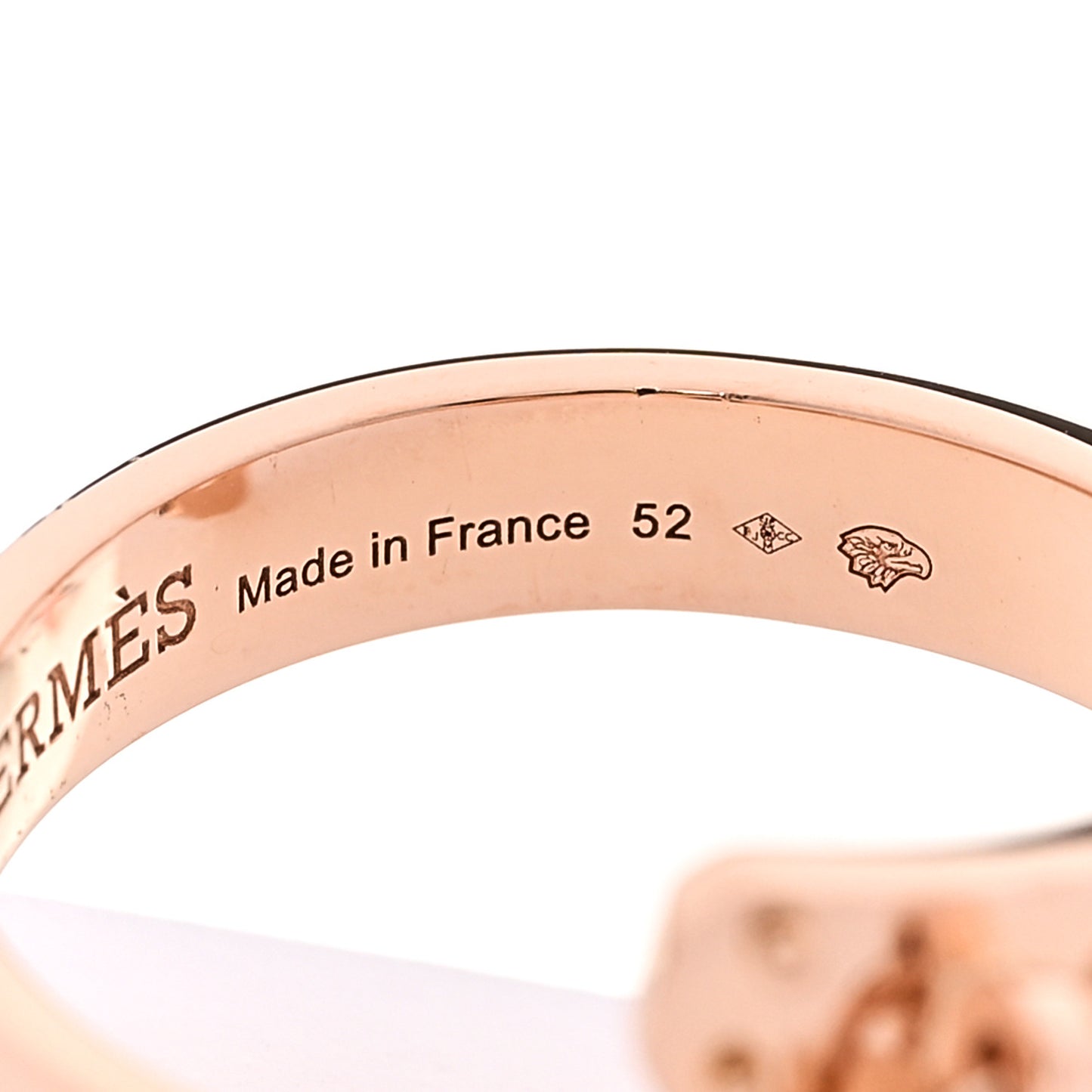 18K Rose Gold Diamond Kelly Gavroche Ring 52 6