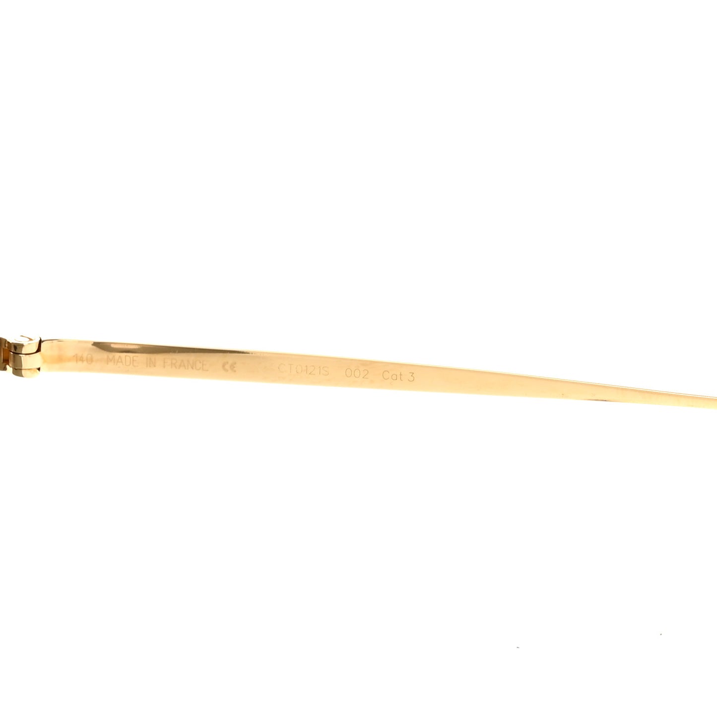 Panthere De Cartier Sunglasses CT0121S  Gold