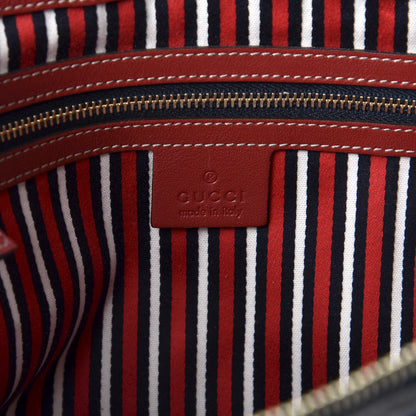 Gucci Crystal Monogram Voyager Bag Red 7 of 9