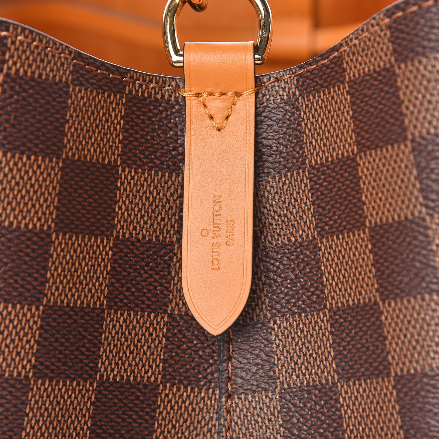 Damier Ebene Neonoe MM Safran
