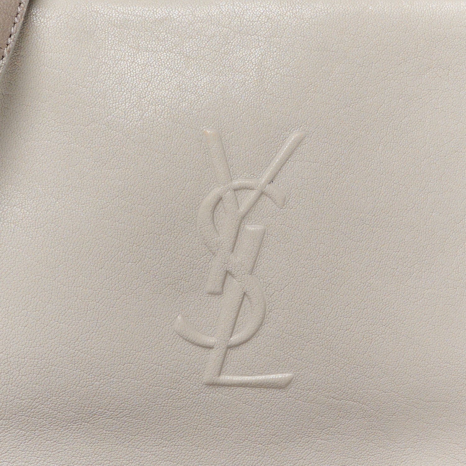 Saint Laurent Lambskin Suede Monogram Small Lou Camera Bag  Fog 8 of 10