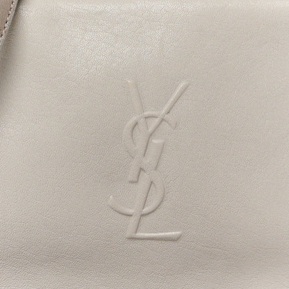 Saint Laurent Lambskin Suede Monogram Small Lou Camera Bag  Fog 8 of 10