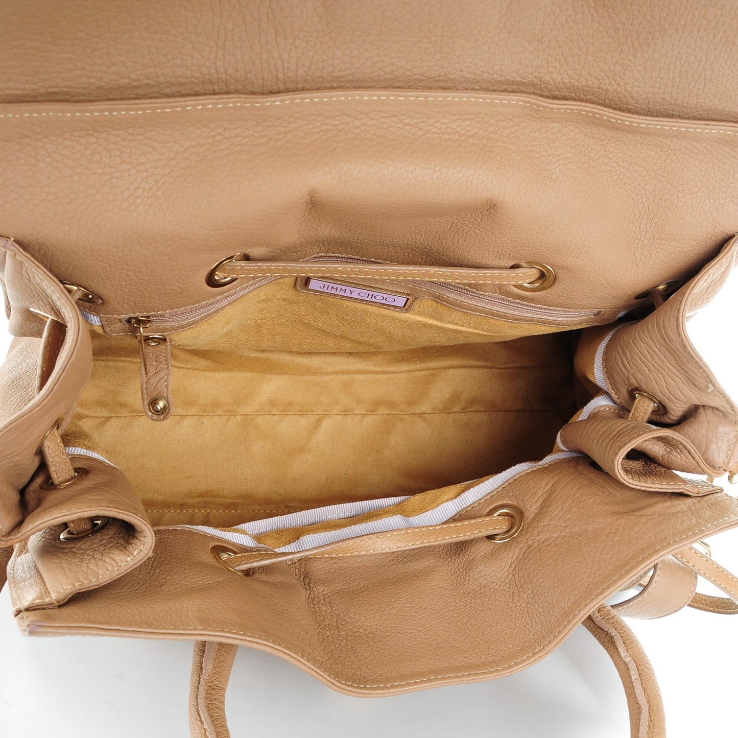 Grainy Calf Medium Rosalie Satchel Nude