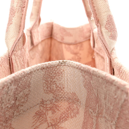Christian Dior Canvas Toile De Jouy Embroidered Medium Book Tote Pink 12 of 12