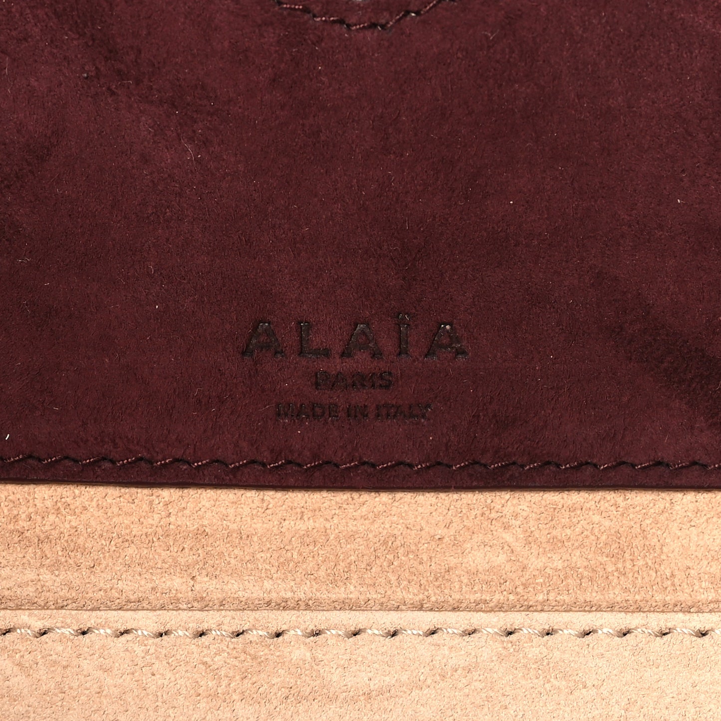 Suede Goatskin Medium Le Teckel Bag Rouge Grenat
