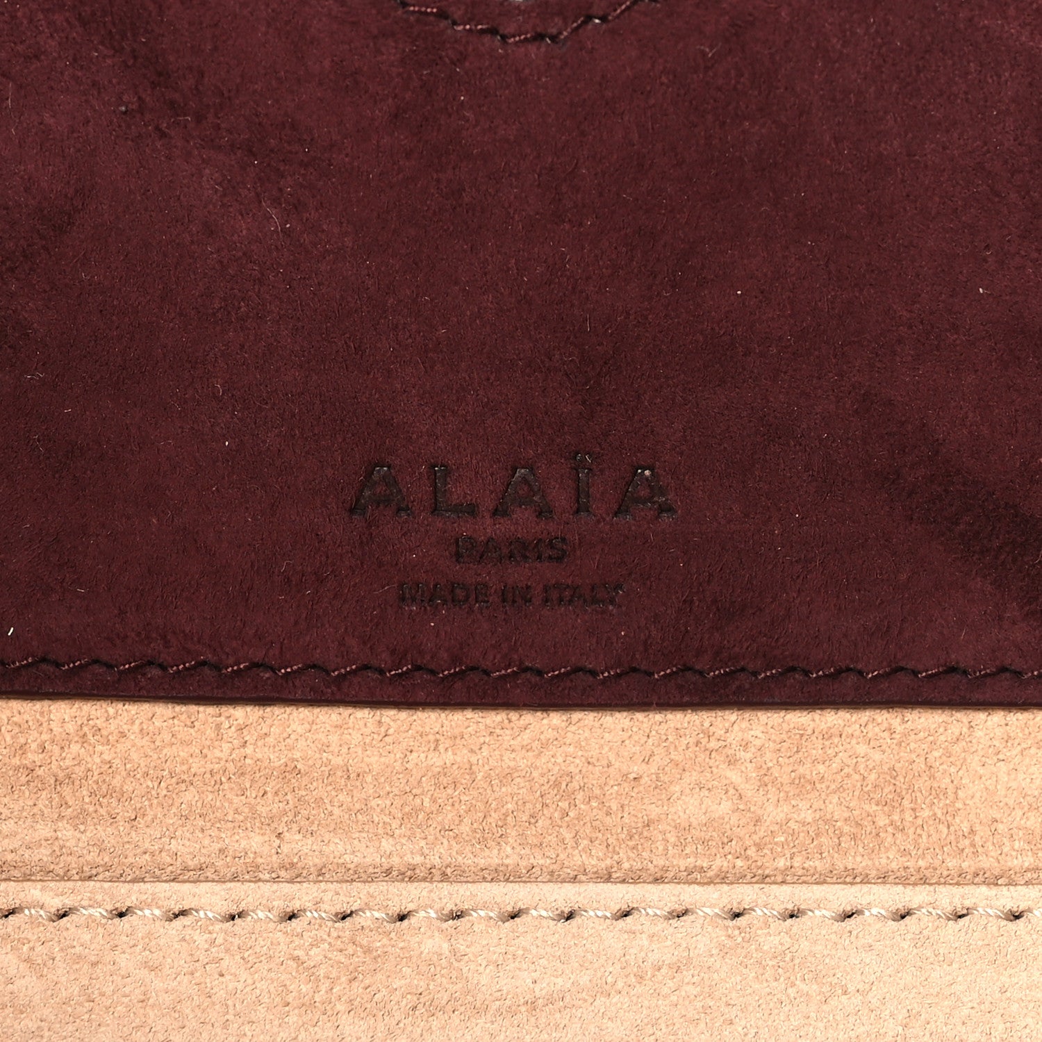 Alaia Suede Goatskin Medium Le Teckel Bag Rouge Grenat 7 of 11