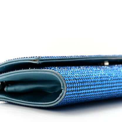 Judith Leiber Swarovski Crystal Fizzy Clutch Blue 9 of 12