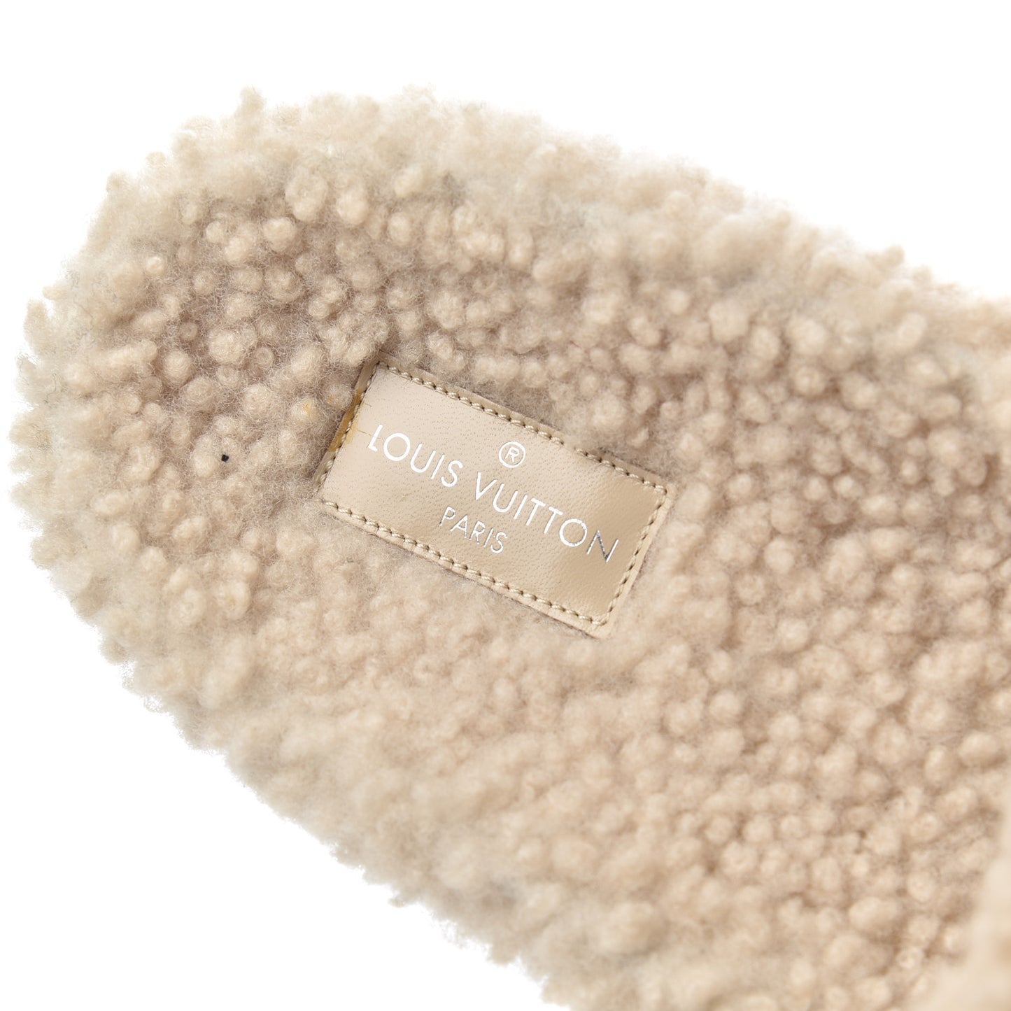 Shearling Bom Dia Flat Mules 41 Beige