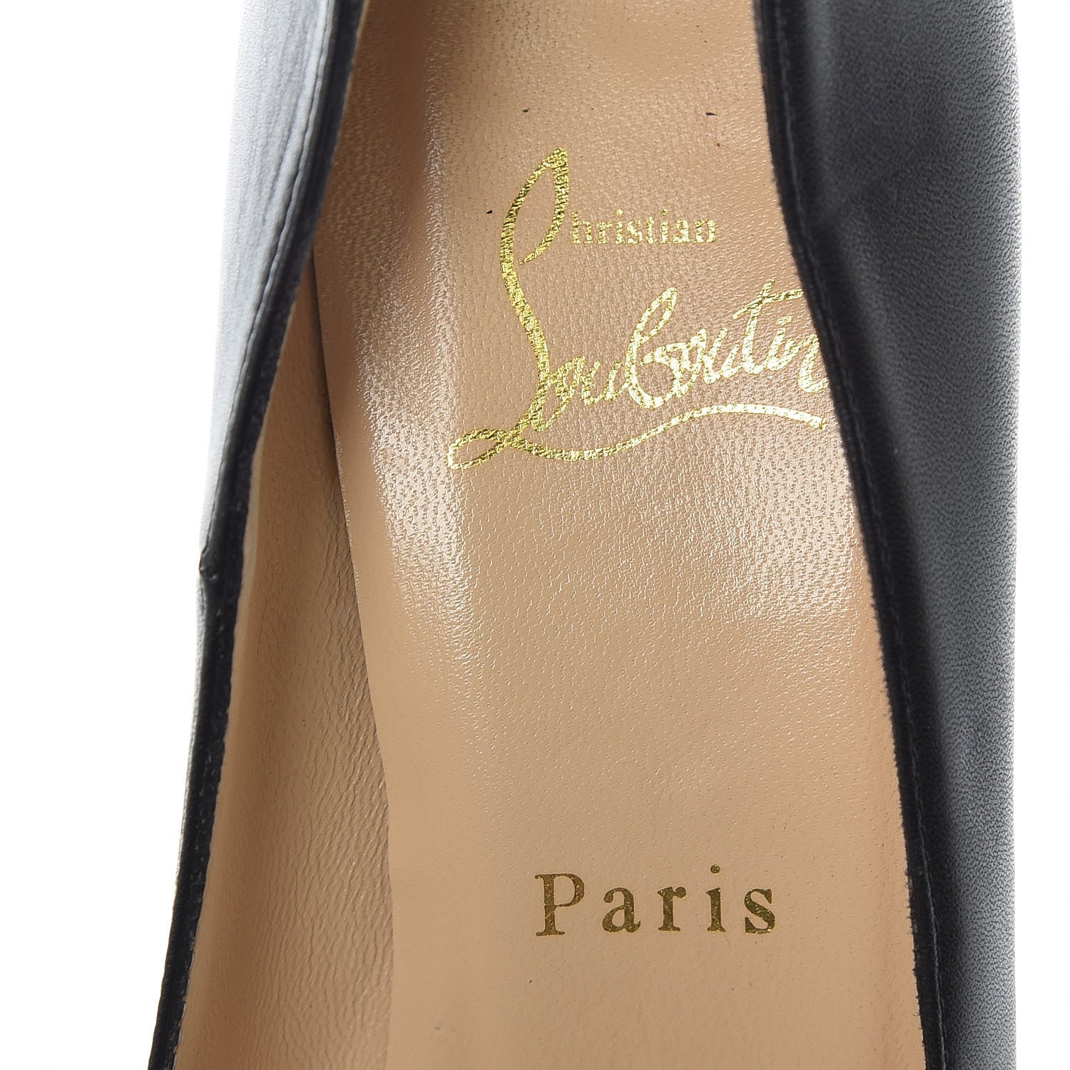 Christian Louboutin Kid Door Knock 120 Platform Pumps 38.5 Black 9 of 12