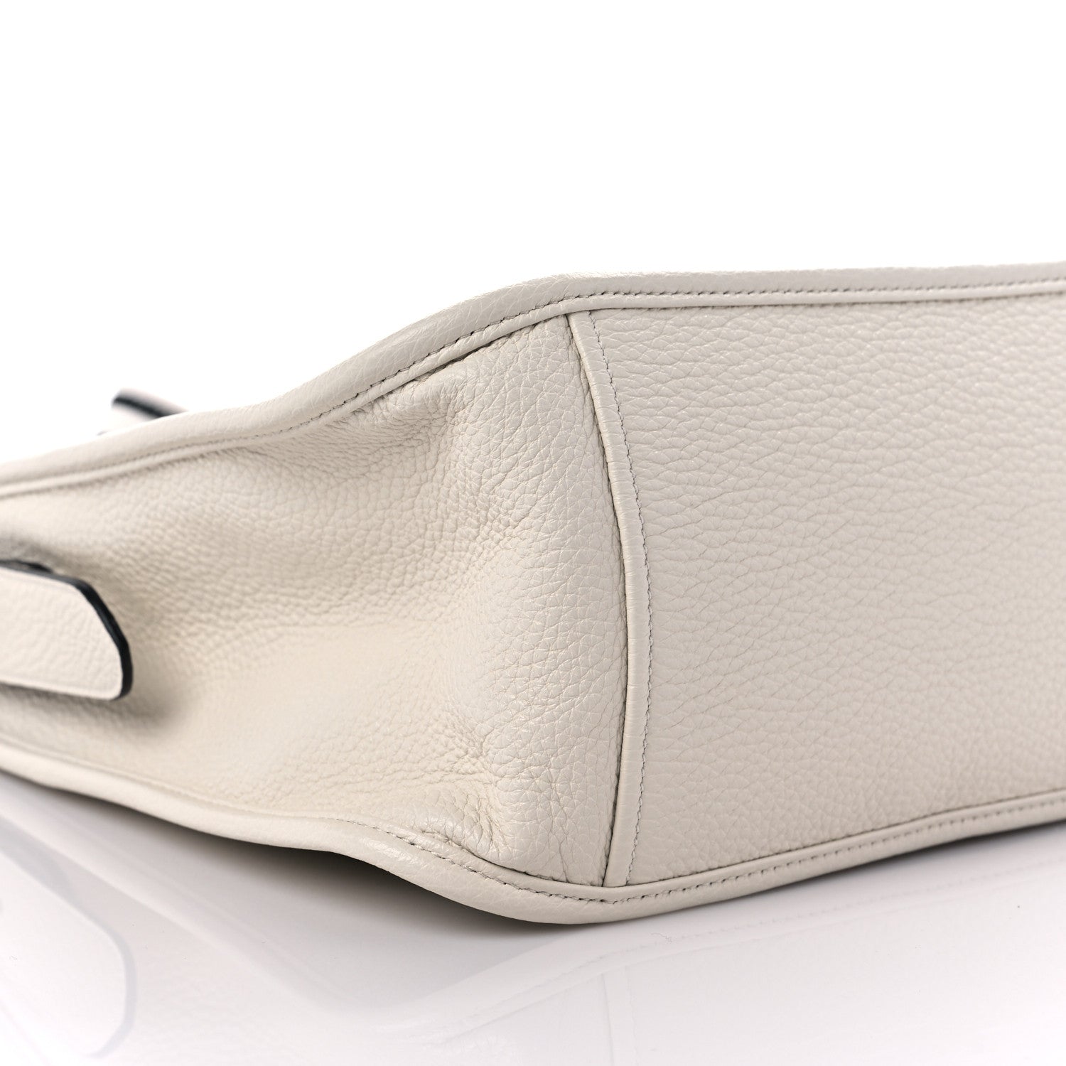 Prada Vitello Daino Soft Hobo Messenger Bag White 7 of 10